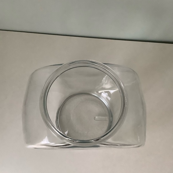 Glass flattened fishbowl or terrarium vase - Picture 4 of 4